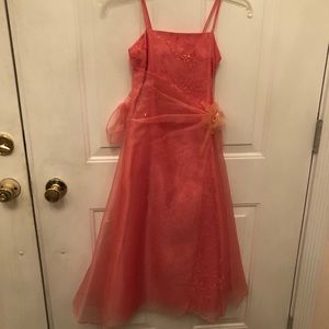 Girls Size 10 Formal Dress with Bead Details